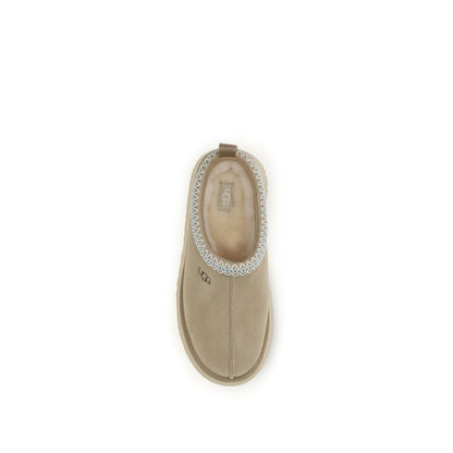 Beige Calf Leather Bos Taurus Mules