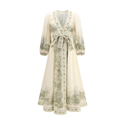 Multicolor Cotton Long Dress