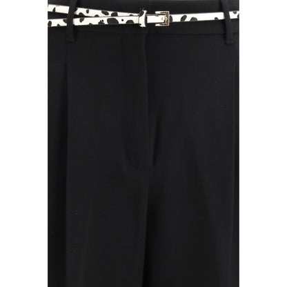 Black Triacetate Dress Pants