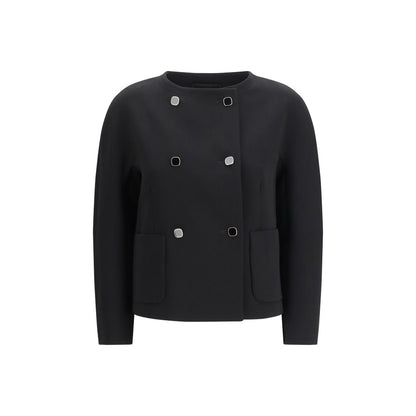 Black Triacetate Coat