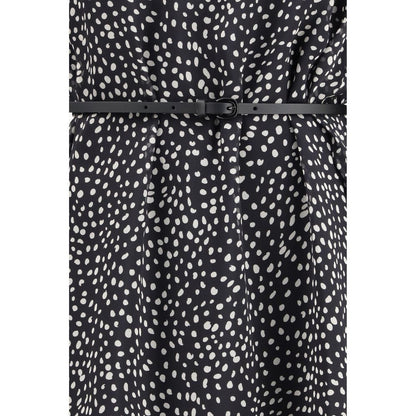 Black Silk Casual Dress