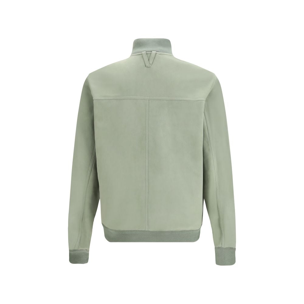 Bicolor Calf Leather Bos Taurus Shell Jacket