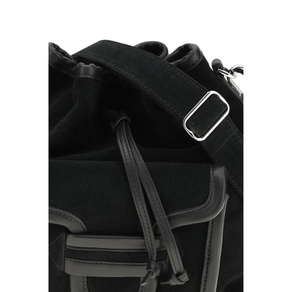 Black Calf Leather Bos Taurus Backet Bag