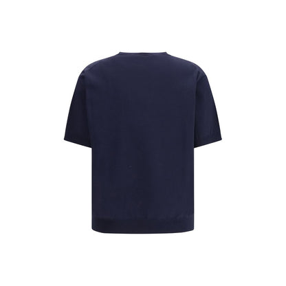 Blue Silk Sweatshirt