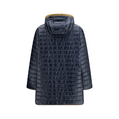 Blue Polyester Coat