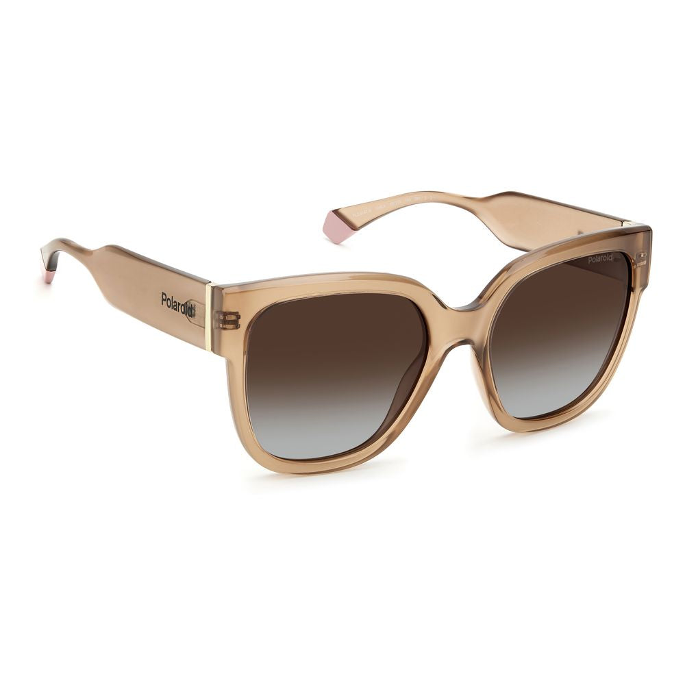 Beige Plastic Sunglasses