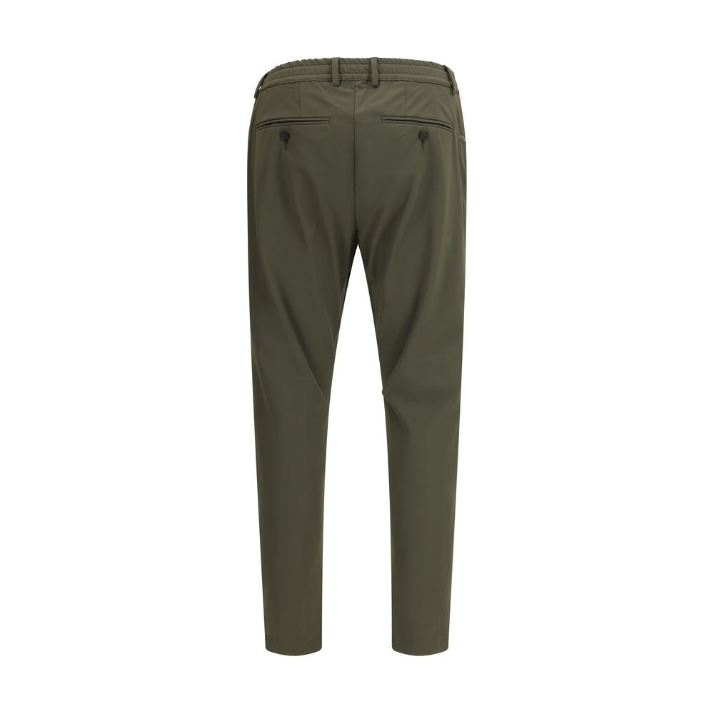 Bicolor Polyester Casual Pants