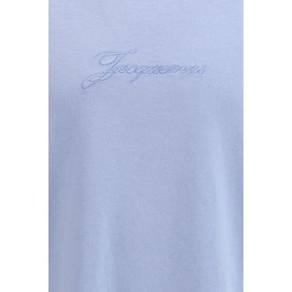Blue Cotton Sleeveles T-Shirt