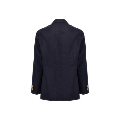 Blue Linen Coat