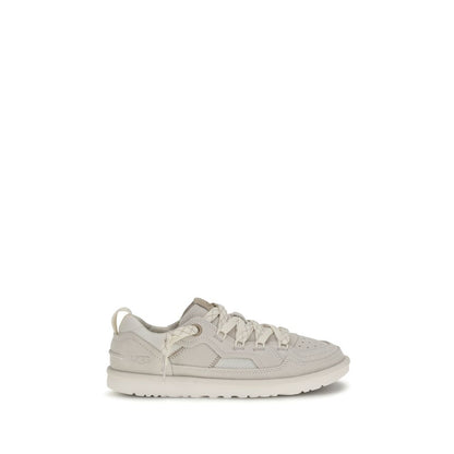 Gray Calf Leather Bos Taurus Low Top Sneakers