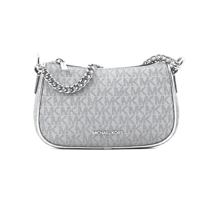 Gray Canvas Shoulder Bag