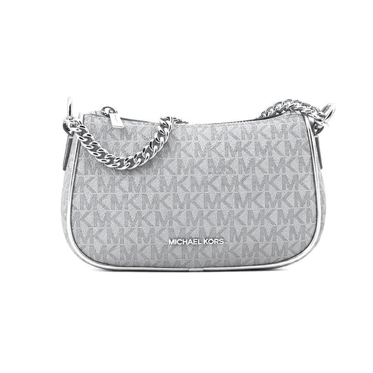 Gray Canvas Shoulder Bag