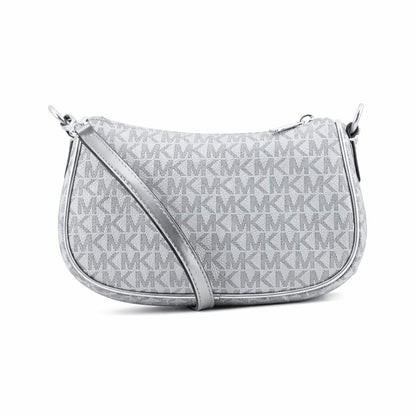 Gray Canvas Shoulder Bag