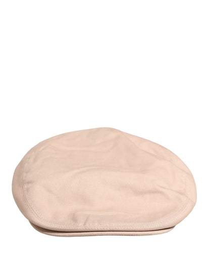 Men Beige Cotton Newsboy Cloth Capello Hat