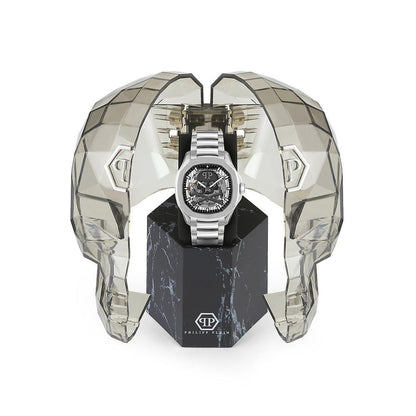 Gray Stainless Steel Dress Watch