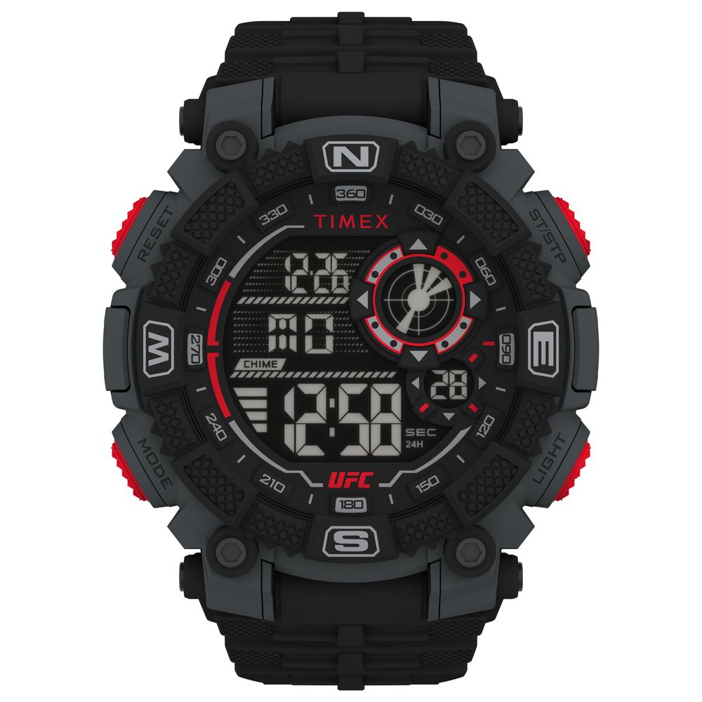 Black Rubber Sport Watch