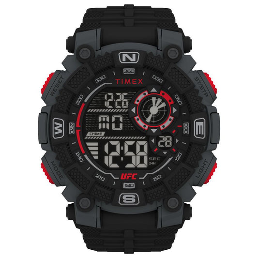 Black Rubber Sport Watch