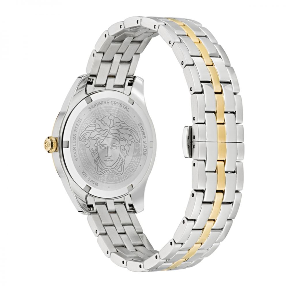 Gray Stainless Steel Dress Watch