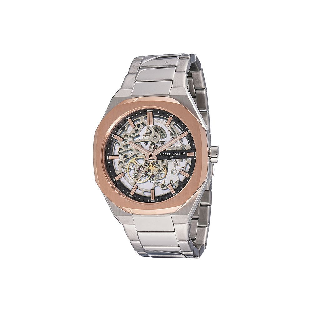 Gray Stainless Steel Dress Watch