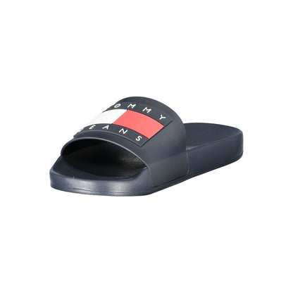 Blue Polyurethane Men's Slipper