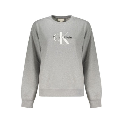 Grigio Cotton Women Sweatshirt