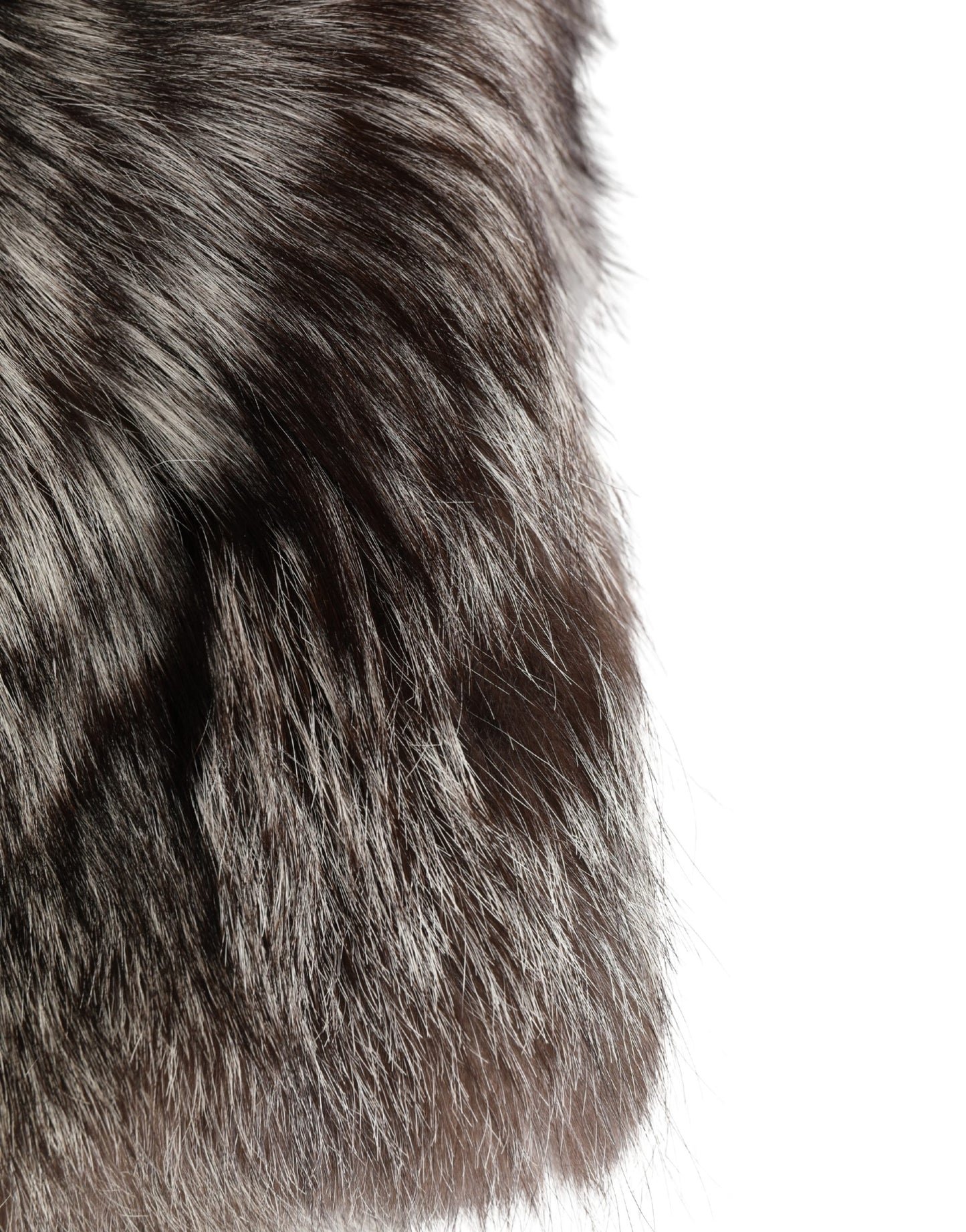 Brown Faux Fur Whole Head Wrap Capello Hat
