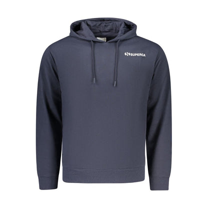 Blue Cotton Men Sweatshirt