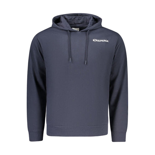 Blue Cotton Men Sweatshirt
