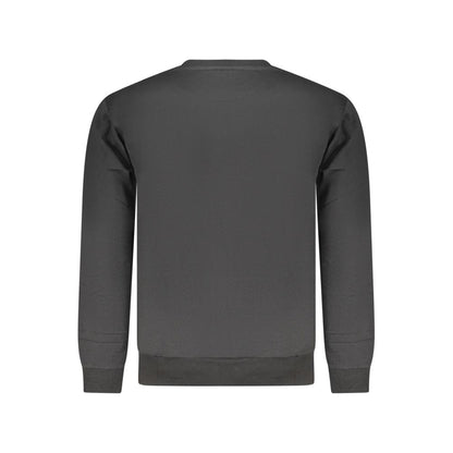 Black Cotton Men's Sweatshirt
