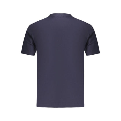 Blue Cotton Men T-Shirt