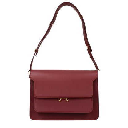 Red Leather Shoulder Bag