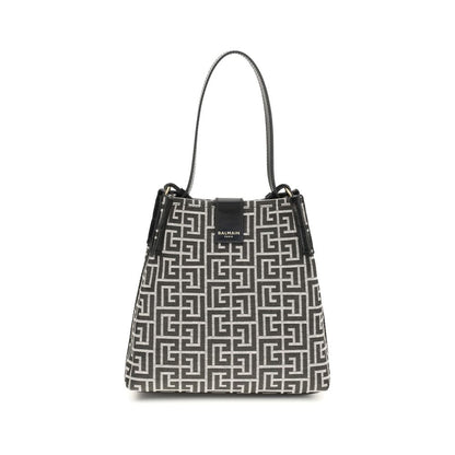 Black Cotton Shoulder Bag