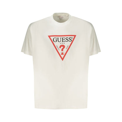 White Cotton Men T-Shirt