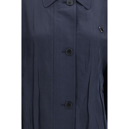 Blue Silk Coat