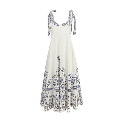 White Linen Casual Dress