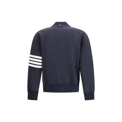 Blue Viscose Bomber