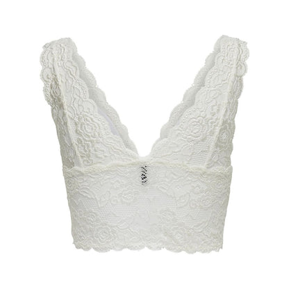 White Polyester Bra