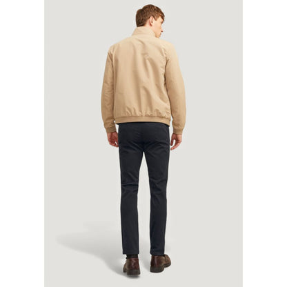 Black Cotton Casual Pants