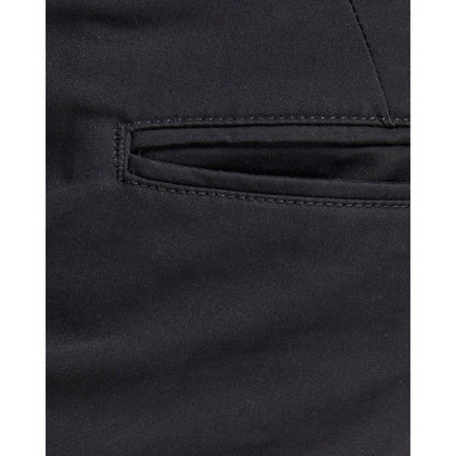 Black Cotton Casual Pants