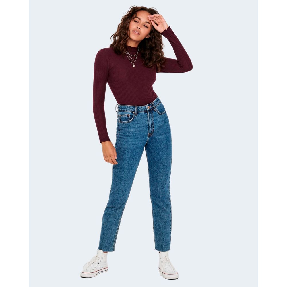 Bordeaux Polyester Turtleneck