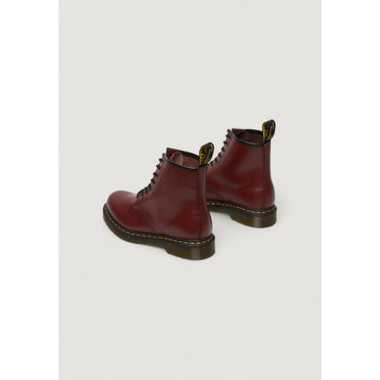 Bordeaux Leather Lace-Up Boots