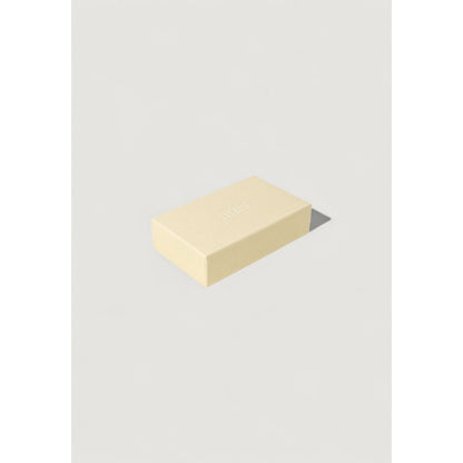 Beige Leather Keychain