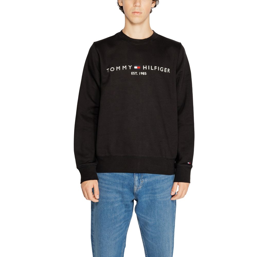 Black Cotton Sweatshirt