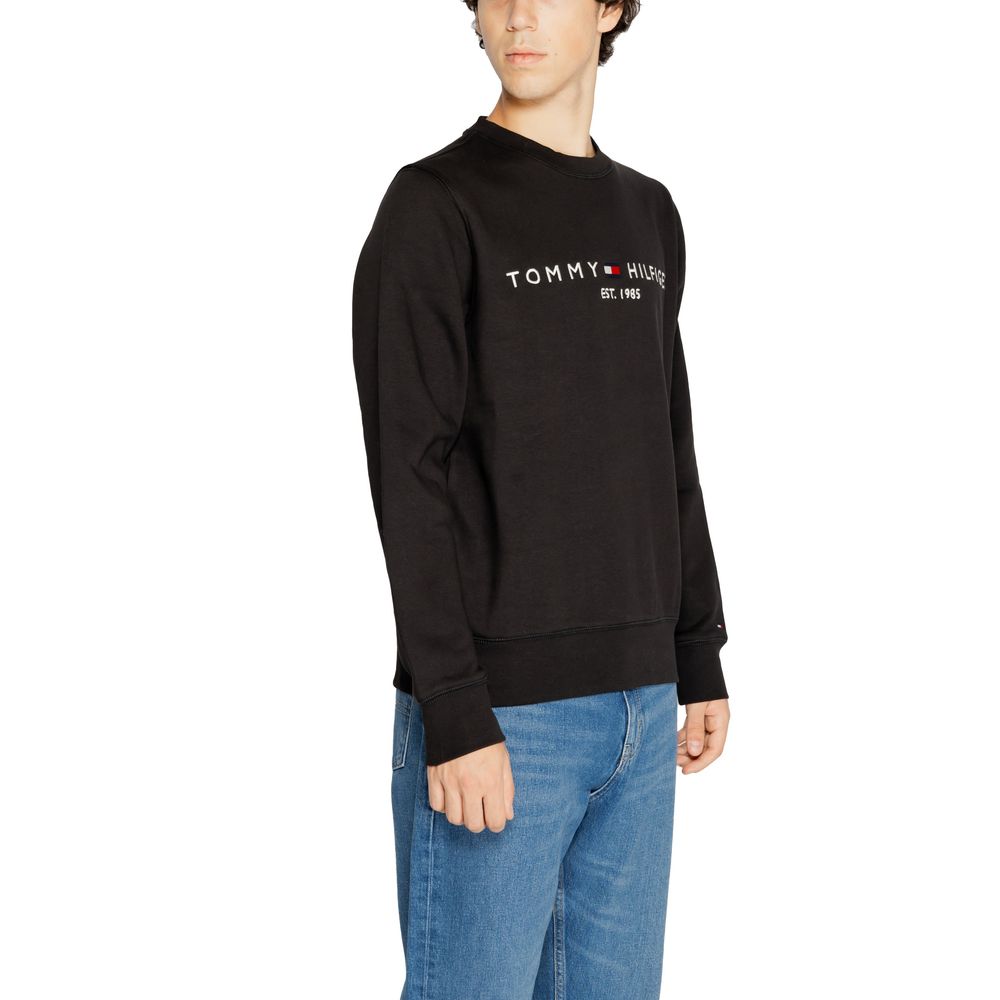 Black Cotton Sweatshirt