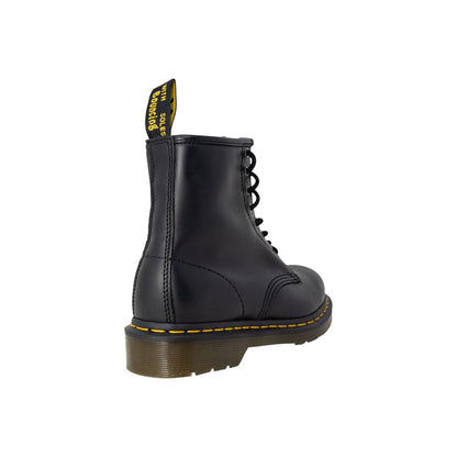 Black Leather Lace-Up Boots