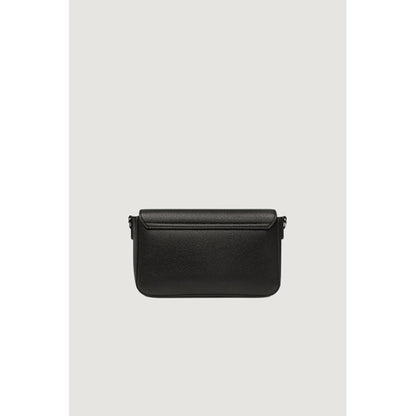 Black Artificial Leather Handbag