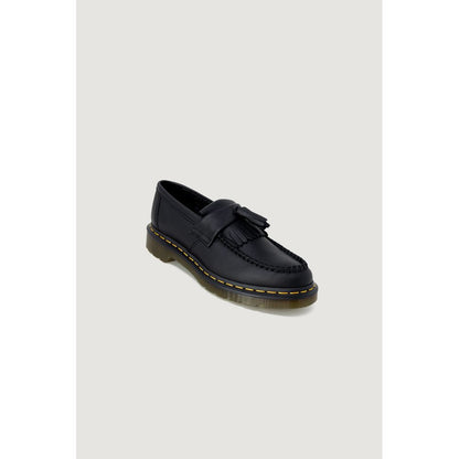 Black Leather Platform Pumps