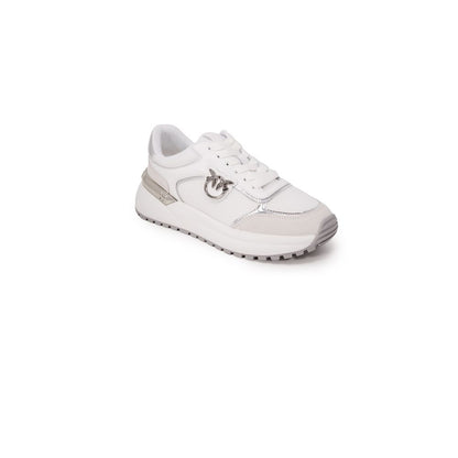 White Leather Low Top Sneakers