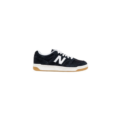 Black And White Leather Athletic Sneakers