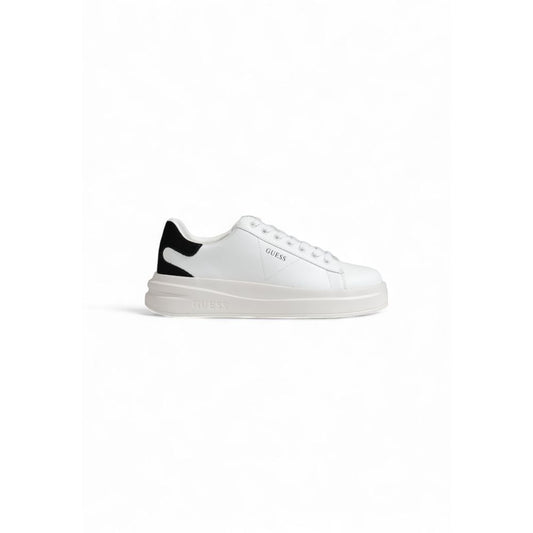 Black And White Polyethylene Low Top Sneakers